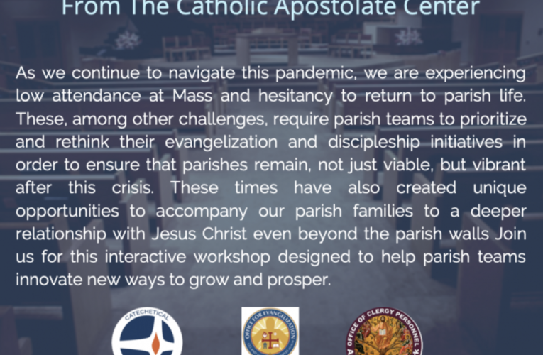 Archdiocese parish workshop, ‘The Gathering: Parishes Alive and on a Mission’ is Jan. 28