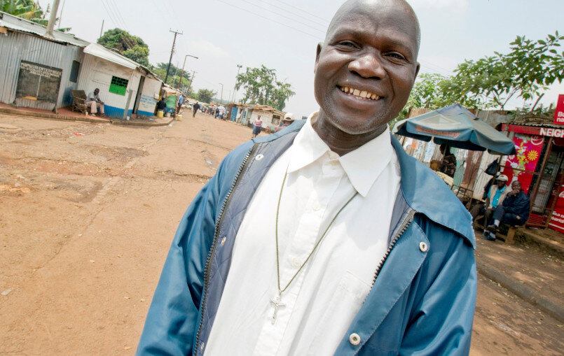 Michael Ouma, a lay Catholic catechist who serves in the Kibera slum in Nairobi, Kenya, is pictured in this Feb. 16, 2011, file photo. In a document released May 11, 2021, Pope Francis instituted the "ministry of catechist." (CNS photo/Nancy Wiechec)