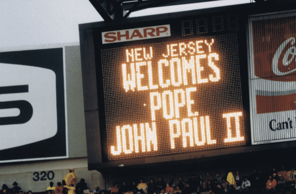 Papal visit of Pope John Paul II to New Jersey and to Newark’s Cathedral Basilica of the Sacred Heart in October 1995.