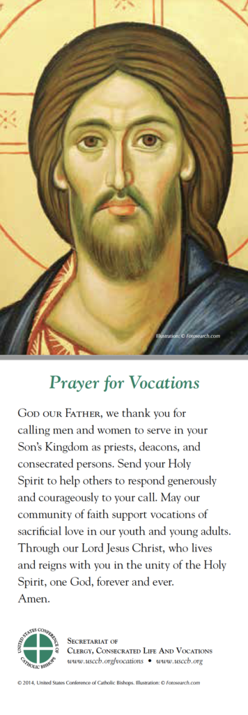 National Vocation Awareness Week Prayer