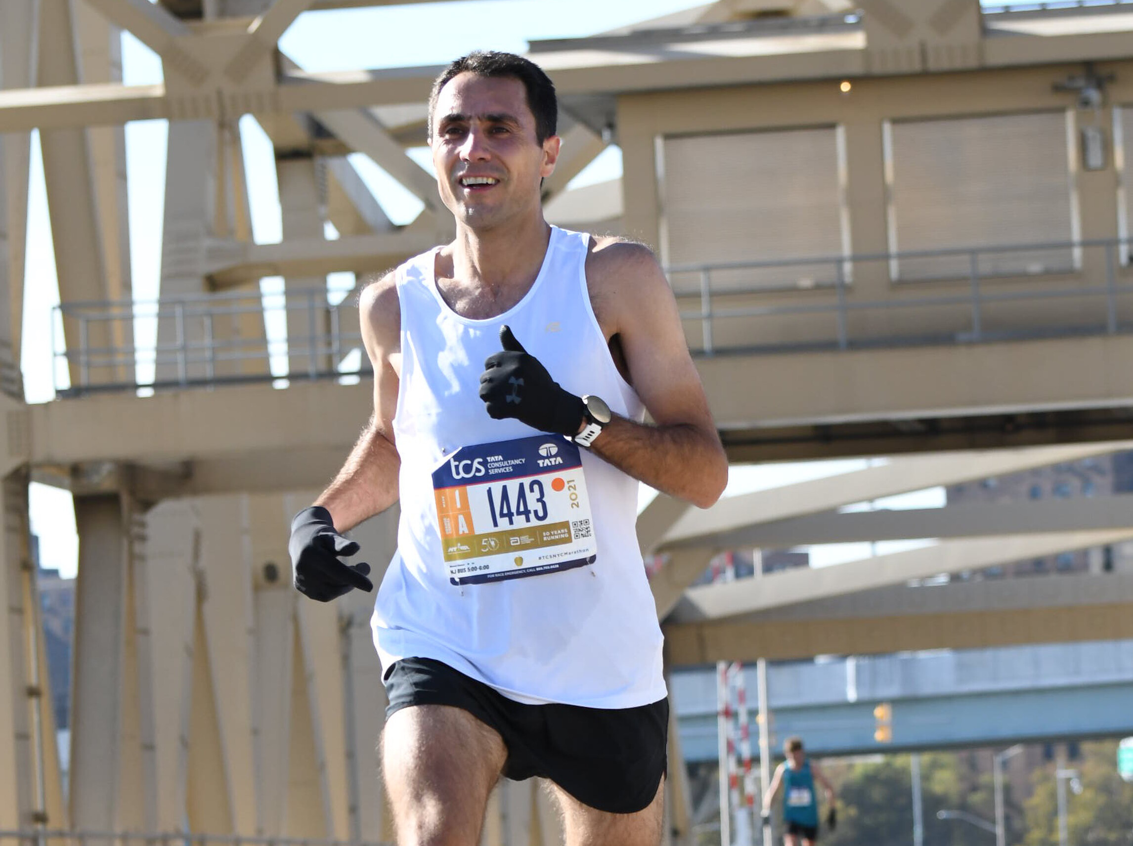 Father Manuel Duenas, a priest of the Archdiocese of Newark and current vice-rector of Redemptoris Mater Seminary in Kearny, N.J., was among 33,000 participants in Sunday’s New York City marathon. He posted a personal best marathon time of 2 hours and 55 minutes, and 55 seconds. (Photo courtesy of Father Manuel Duenas)