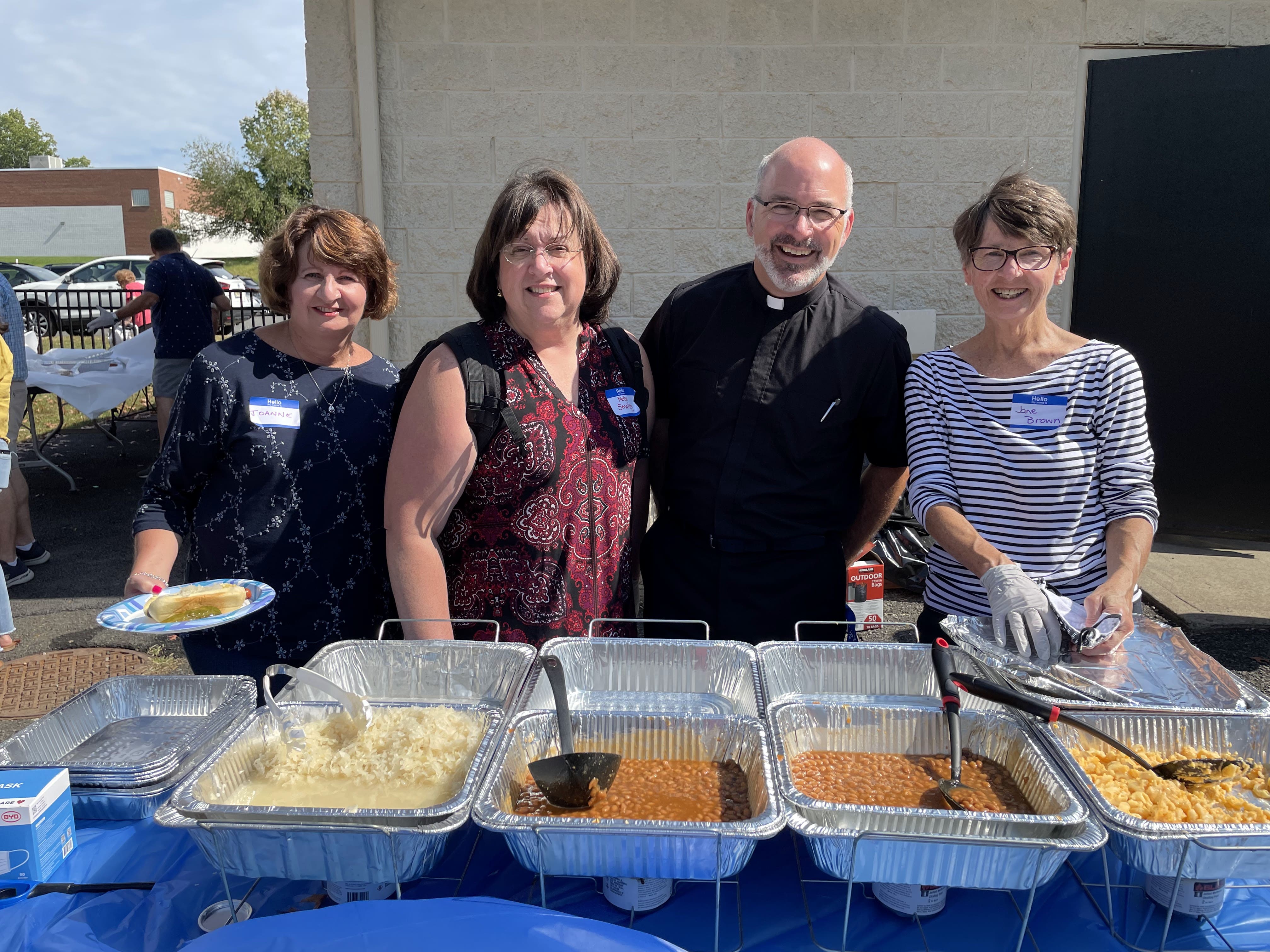 Church of the Little Flower in Berkeley Heights held a Feast Day Mass and Picnic in a local park as part of the "welcome-back" phase of a new initiative launched by the Archdiocese of Newark called Vine and Branches. (Photo courtesy of Church of the Little Flower)