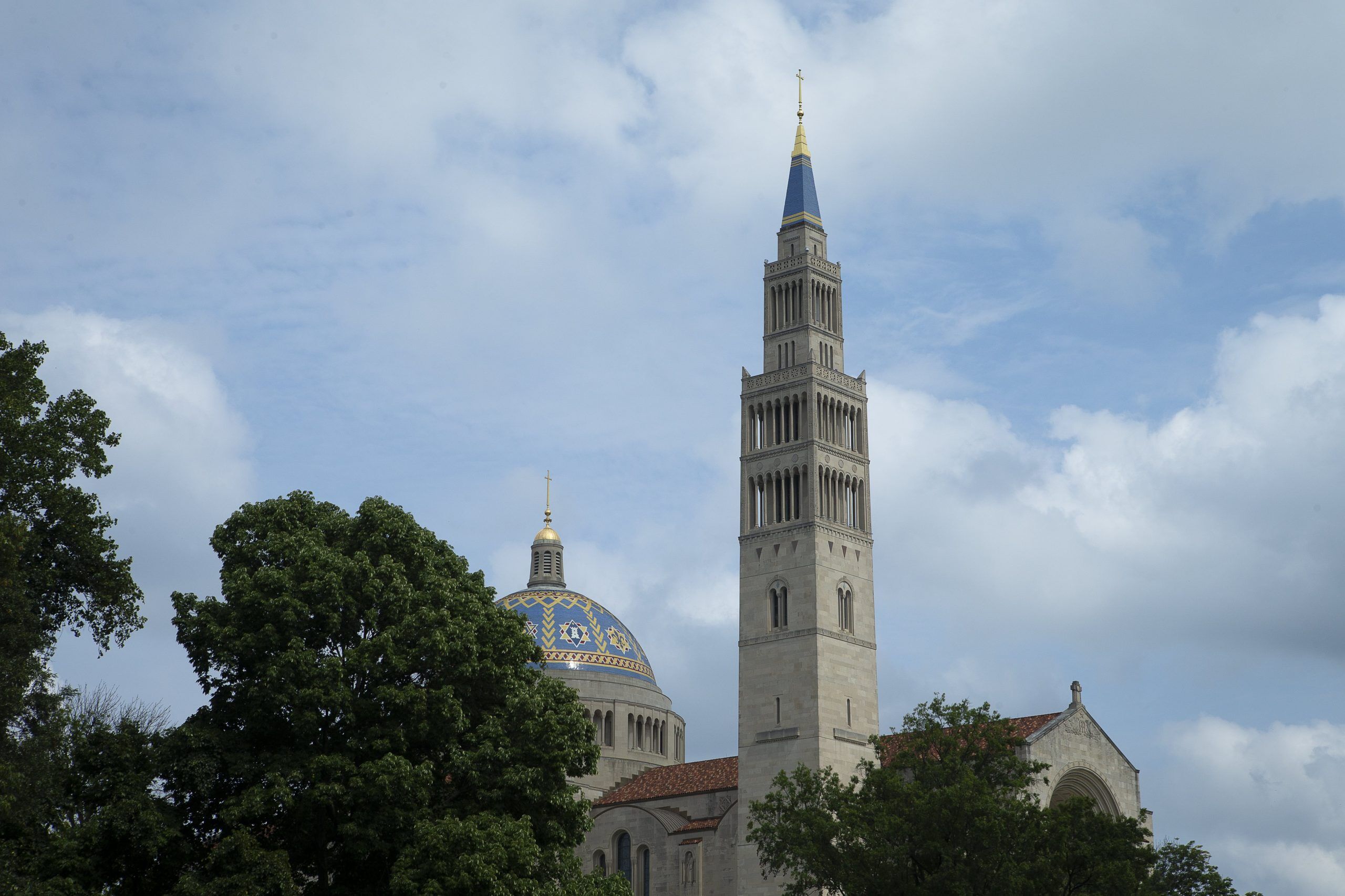 The Basilica of the National Shrine of the Immaculate Conception in Washington is seen Sept. 16, 2021. (CNS photo/Tyler Orsburn)