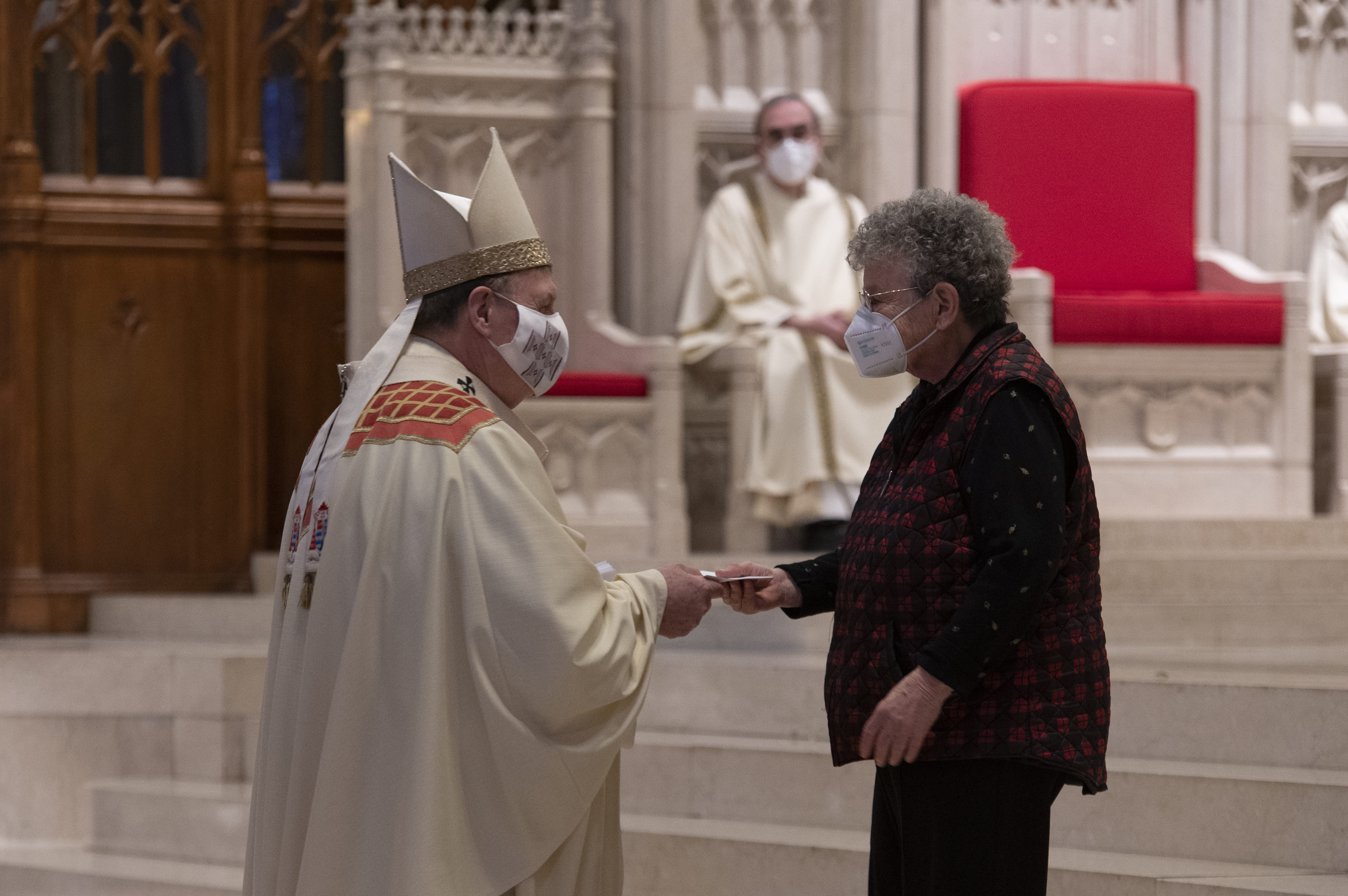 Religious women and men of the Archdiocese of Newark participate in the annual Consecrated Life Mass held on Feb. 5, 2022, at Newark's Cathedral Basilica of the Sacred Heart. In its 25th year, the Mass honors women and men committed to consecrated or religious life. (Photo: Archdiocese of Newark/Julio Eduardo Herrera)