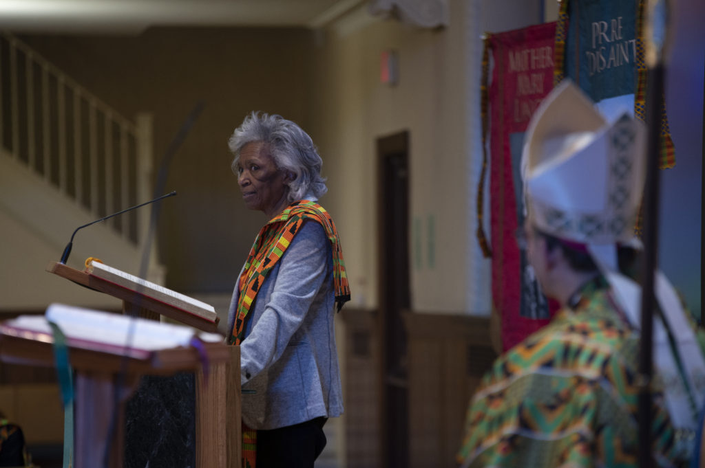 Black History Month Mass at St. Anastasia Church in Teaneck on Feb. 6, 2022. (Photo by Julio Eduardo Herrera/Archdiocese of Newark)