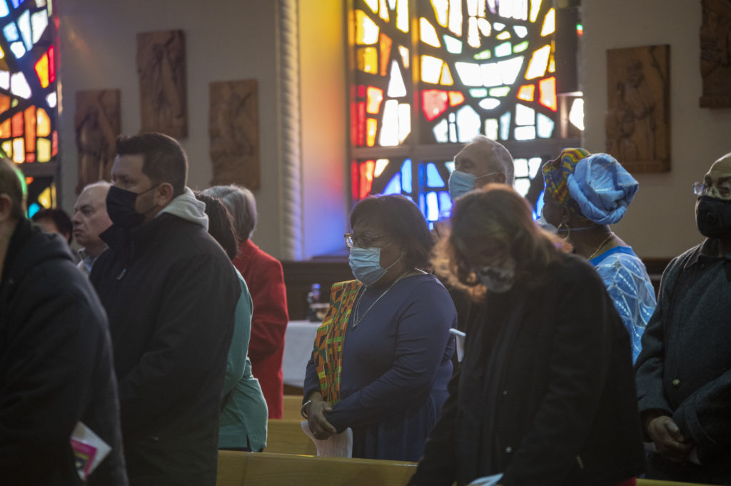 Black History Month Mass at St. Anastasia Church in Teaneck on Feb. 6, 2022. (Photo by Julio Eduardo Herrera/Archdiocese of Newark)
