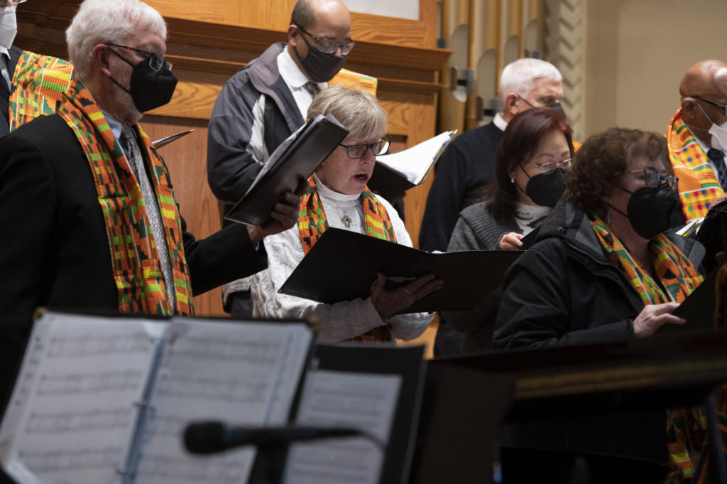 Black History Month Mass at St. Anastasia Church in Teaneck on Feb. 6, 2022. (Photo by Julio Eduardo Herrera/Archdiocese of Newark)