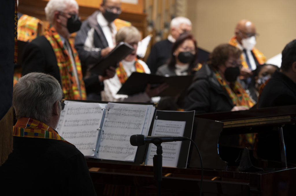Black History Month Mass at St. Anastasia Church in Teaneck on Feb. 6, 2022. (Photo by Julio Eduardo Herrera/Archdiocese of Newark)