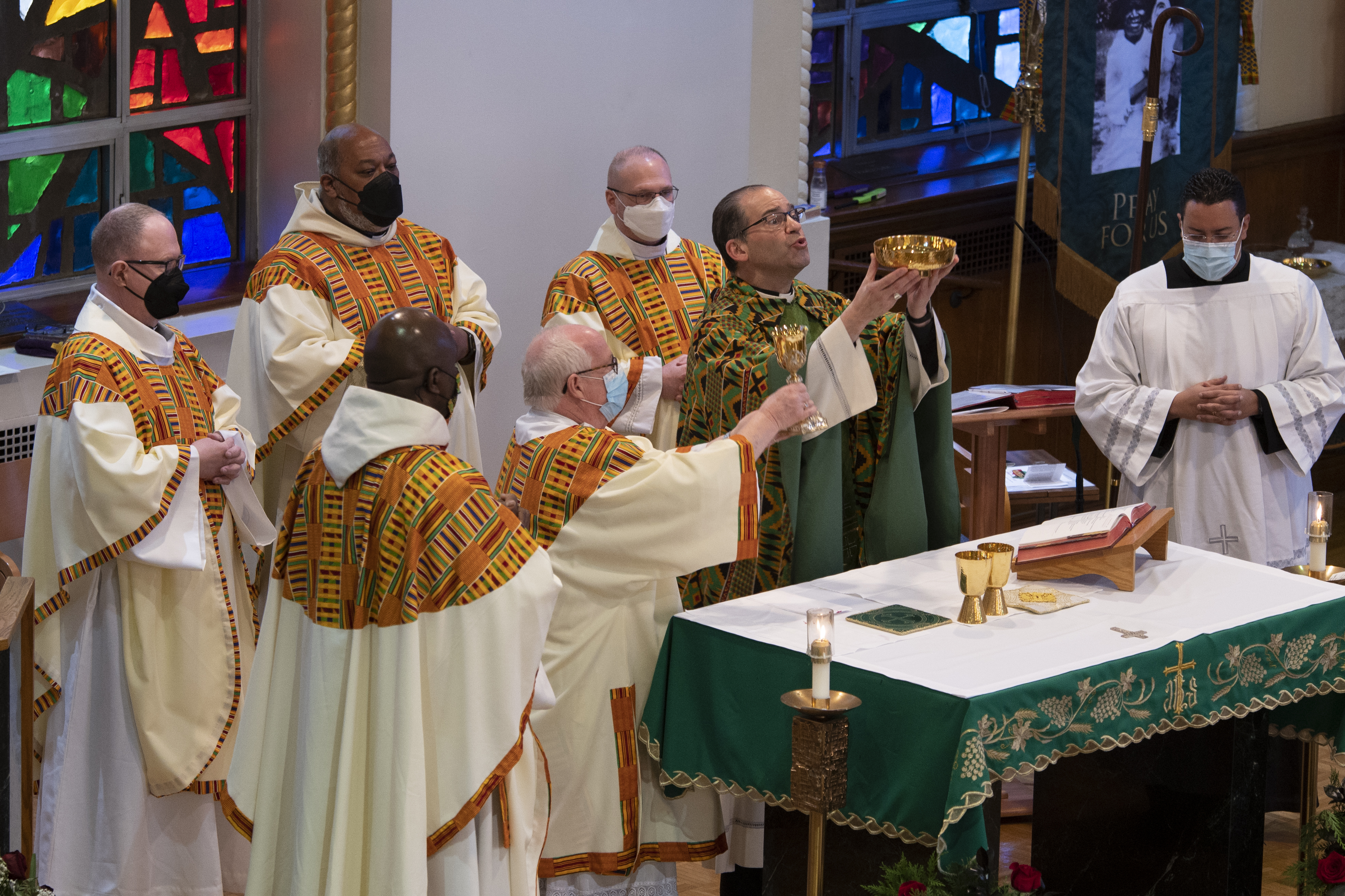Black History Month Mass at St. Anastasia Church in Teaneck on Feb. 6, 2022. (Photo by Julio Eduardo Herrera/Archdiocese of Newark)