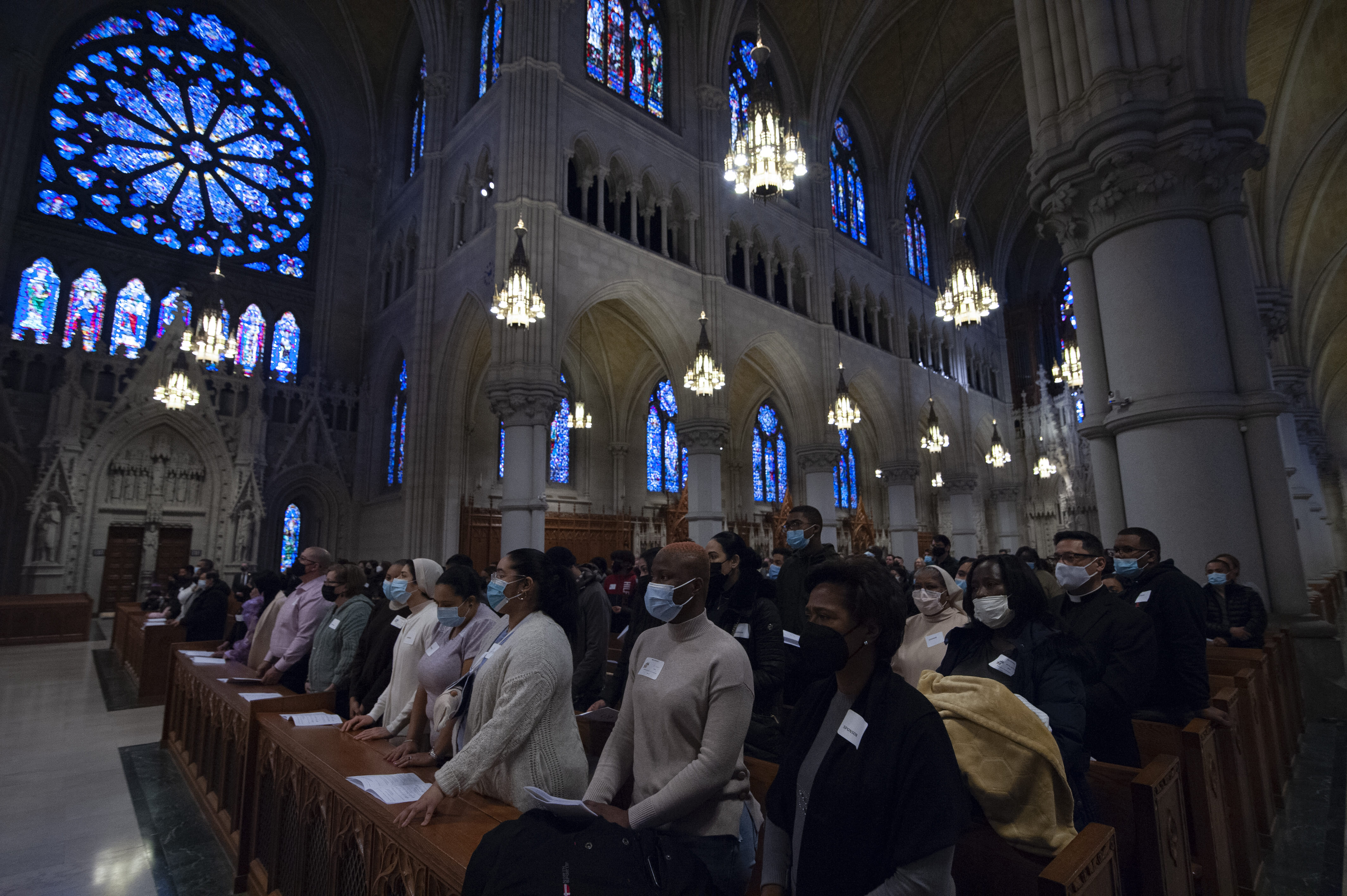 Rite of Election ceremony at the Cathedral Basilica of the Sacred Heart in Newark on March 5, 2022. (Photo by Julio Eduardo Herrera/Archdiocese of Newark)