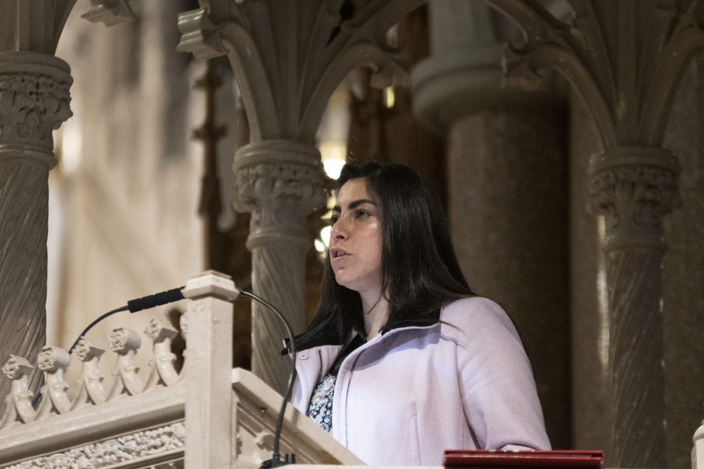 Rite of Election ceremony at the Cathedral Basilica of the Sacred Heart in Newark on March 5, 2022. (Photo by Julio Eduardo Herrera/Archdiocese of Newark)