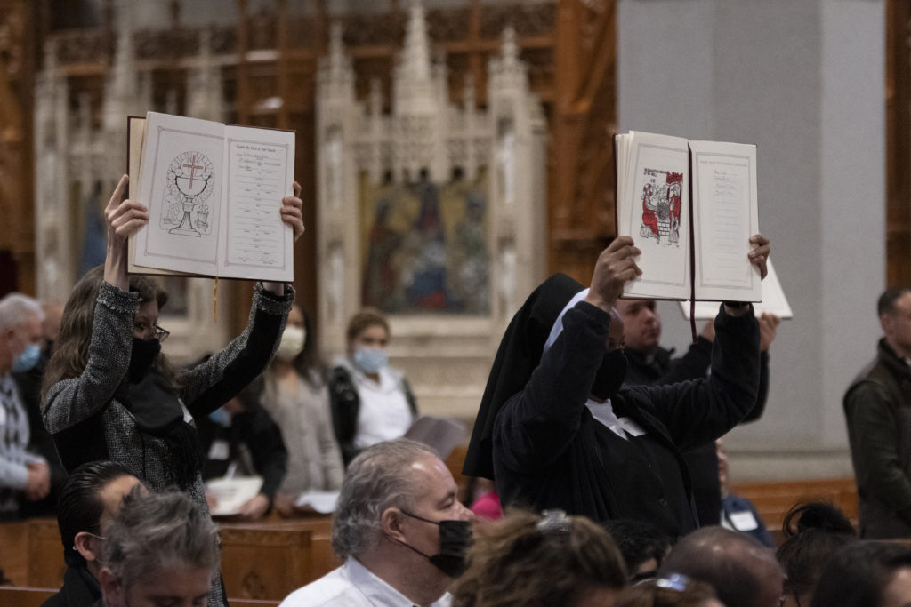 Rite of Election ceremony at the Cathedral Basilica of the Sacred Heart in Newark on March 5, 2022. (Photo by Julio Eduardo Herrera/Archdiocese of Newark)