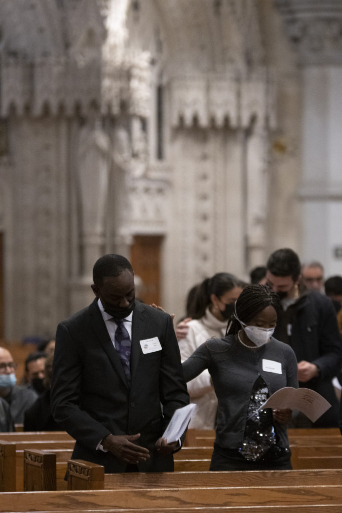 Rite of Election ceremony at the Cathedral Basilica of the Sacred Heart in Newark on March 5, 2022. (Photo by Julio Eduardo Herrera/Archdiocese of Newark)