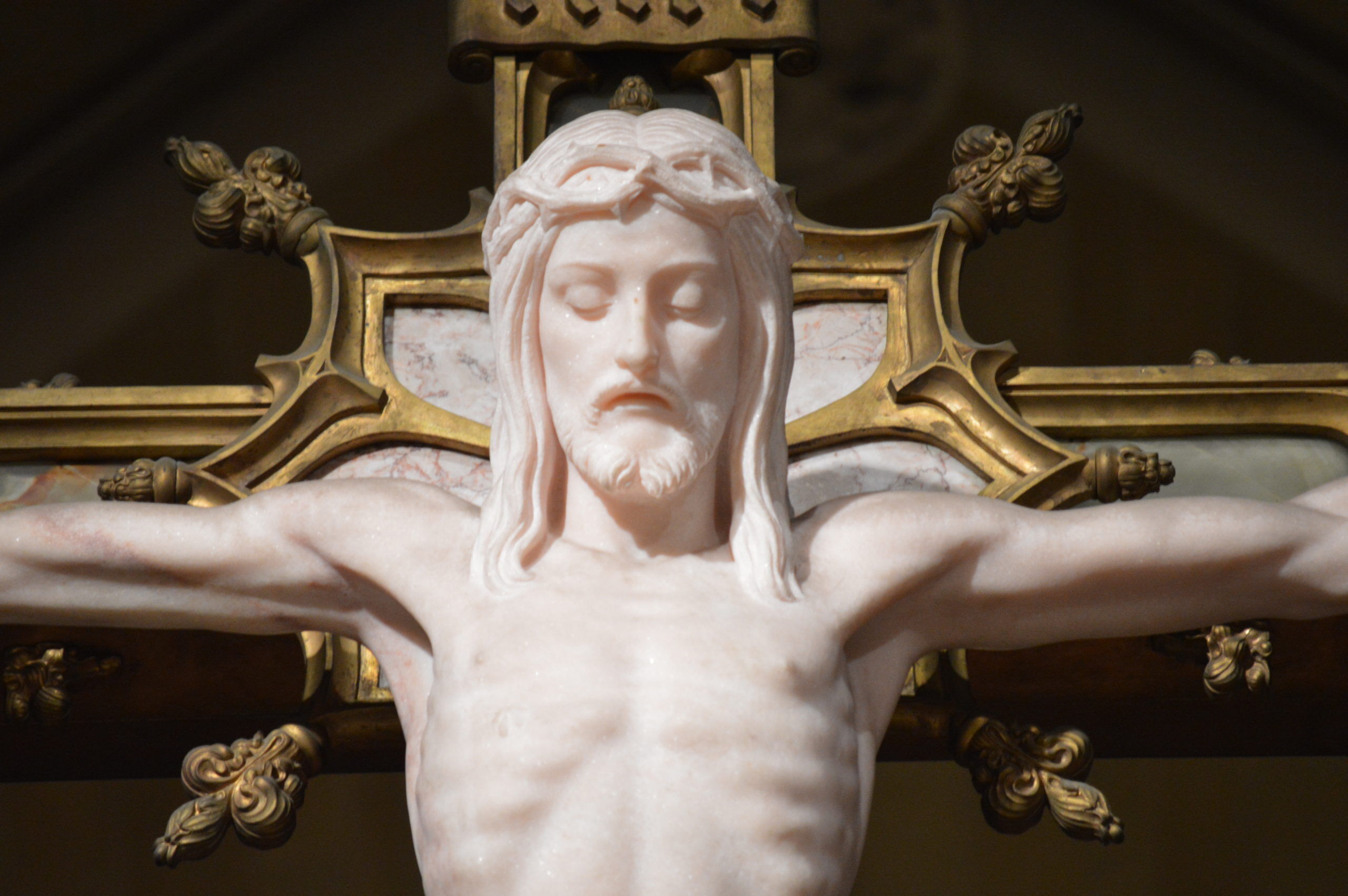 Crucifix porcelain cathedral