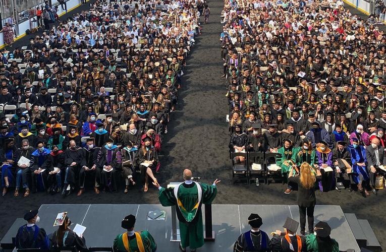 Full capacity: Local universities celebrate graduation with smiling crowds