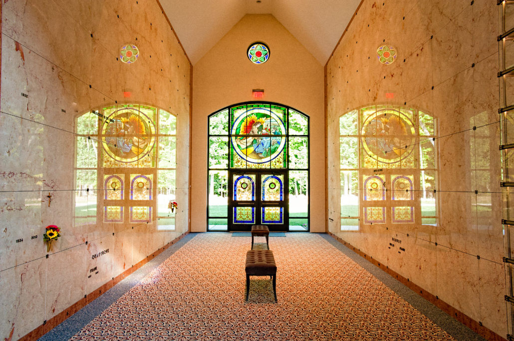 Maryrest Cemetery & Mausoleum Stained glass