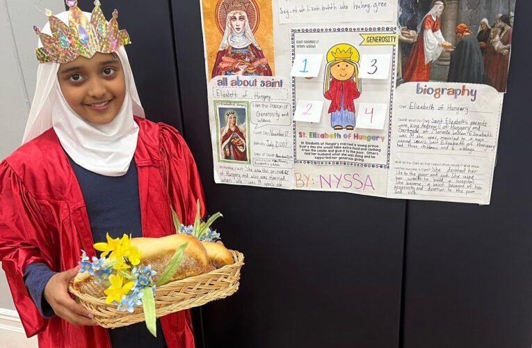 Students reflect on their favorite saints and learn valuable lessons