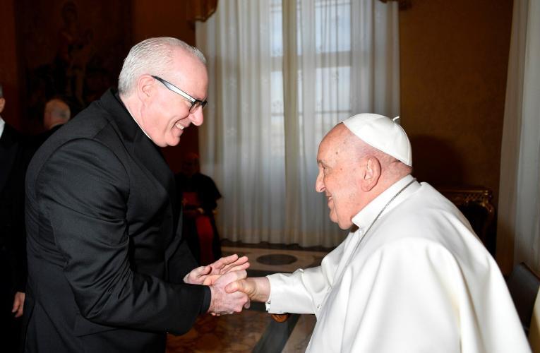 Seton Hall leaders meet Pope Francis