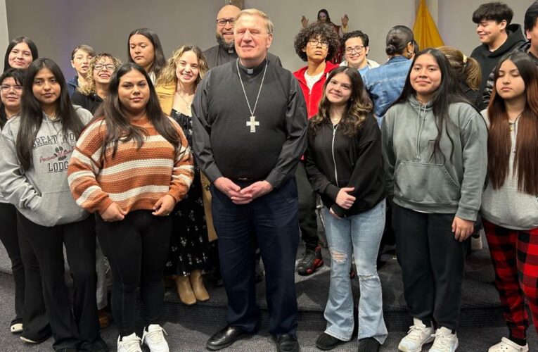 Cardinal Tobin leads youth synod event 