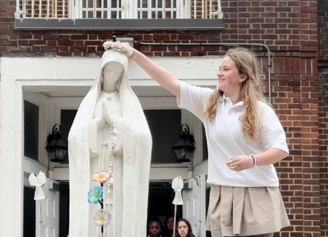 Students venerate the Blessed Mother with May Crownings around Archdiocese of Newark