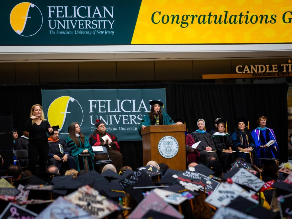 n May, each Catholic university within the Archdiocese of Newark, including Seton Hall, Saint Peter’s, Caldwell, and Felician, held commencement ceremonies for the Class of 2024 graduates.