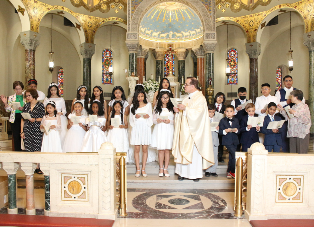 Young Catholics in Hudson County received the Sacrament of First Holy Communion.
