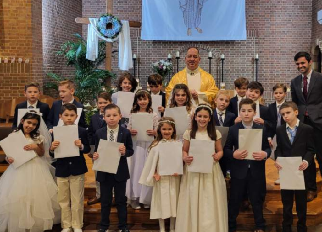 Young Catholics in Hudson County received the Sacrament of First Holy Communion.