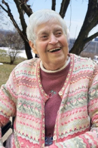 A headshot of Sr Joan Davis.