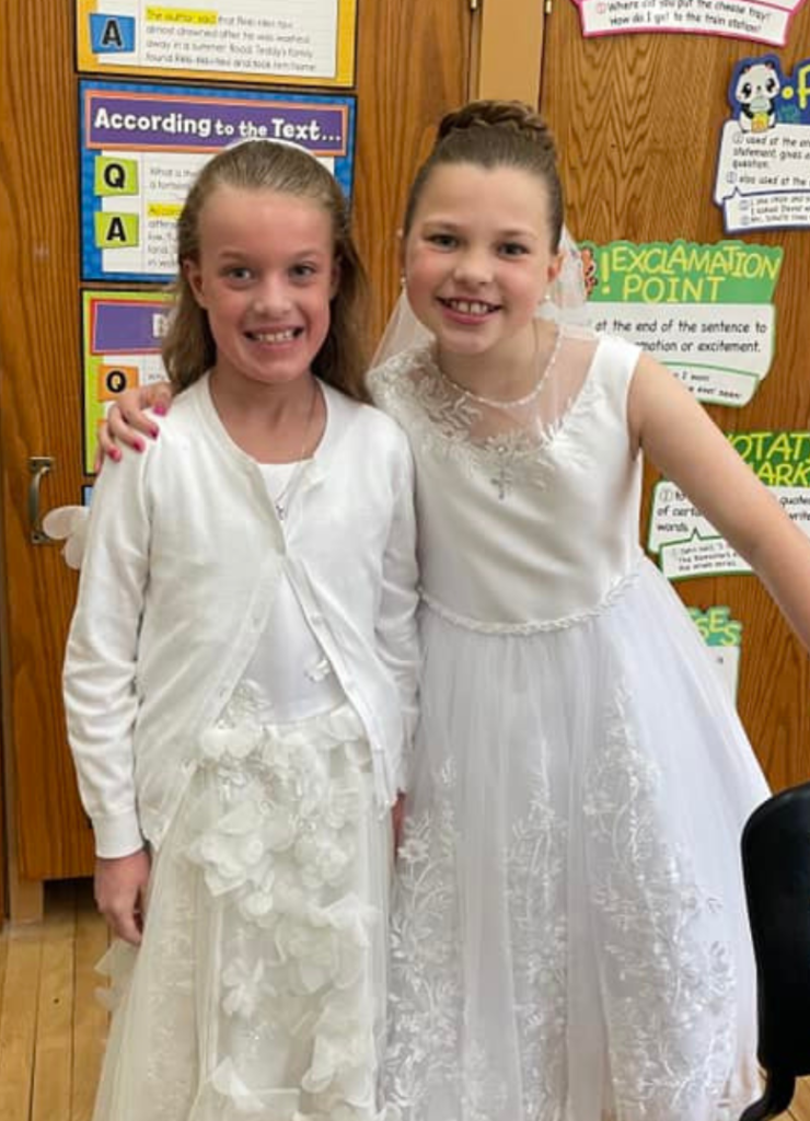 Catholic children across Union County recieved the Sacrament of First Holy Communion with joy.