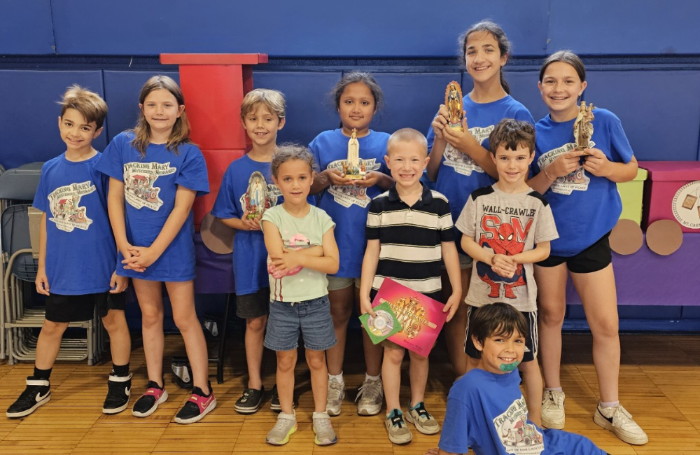 Children learned about apparitions of Mary, Mother of God at the Vacation Bible Camp at Our Lady of Peace Church in New Providence.