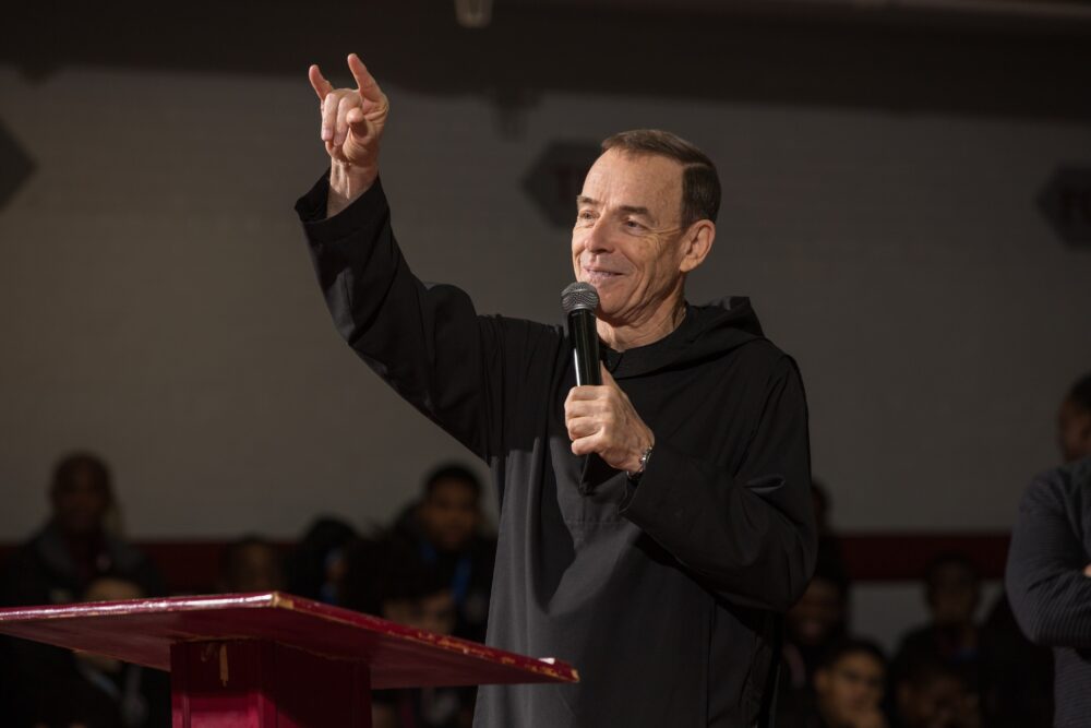 Fr. Edwin Leahy, O.S.B., headmaster of St. Benedict's Prep.