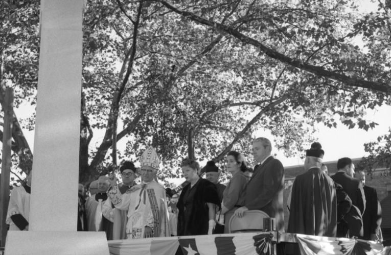 From the Archives: Memorial Cross for Father John P. Washington, 1960