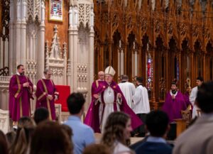 Cardinal Tobin speaks to the candidates at the Saturday Rite of Calling