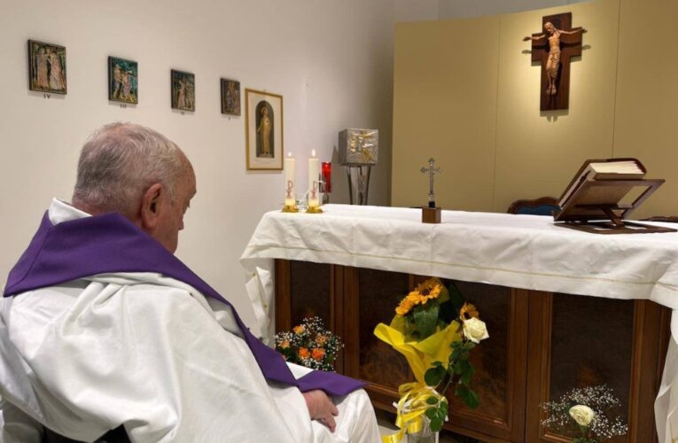 Vatican releases first photo of Pope Francis since his hospitalization