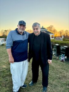 Larry Berra and Fr. Gabriel Costa