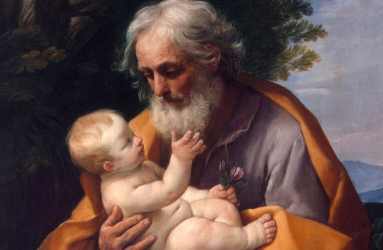 St. Joseph cradles baby Jesus in this extraordinary image