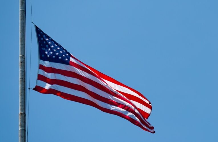 Flags lowered in honor of Pope Francis