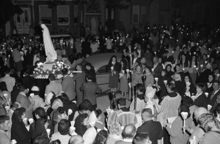 From the Archives: Candlelight Procession for Our Lady of Fatima, 1960