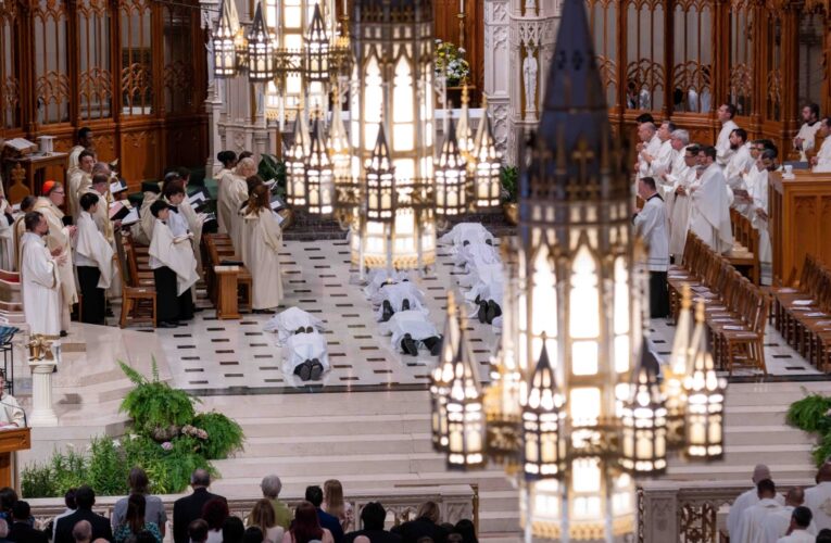 Cardinal Tobin welcomes “abundance” of deacons at ordination (Photos)