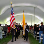 Memorial Masses - Color guard at Holy Cross Cemetery