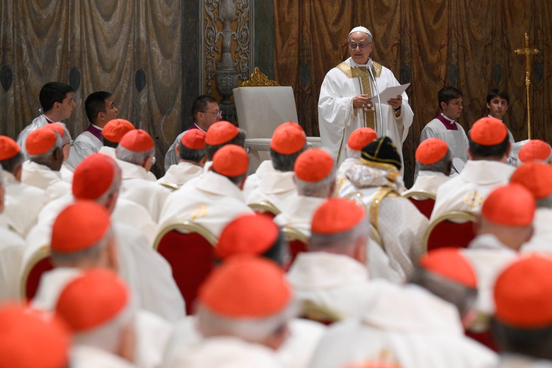 Pope Leo XIV homily at first Mass with College of Cardinal