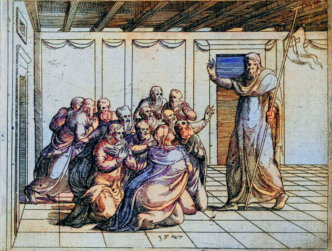 Risen Christ Appears to his disciples - artwork
