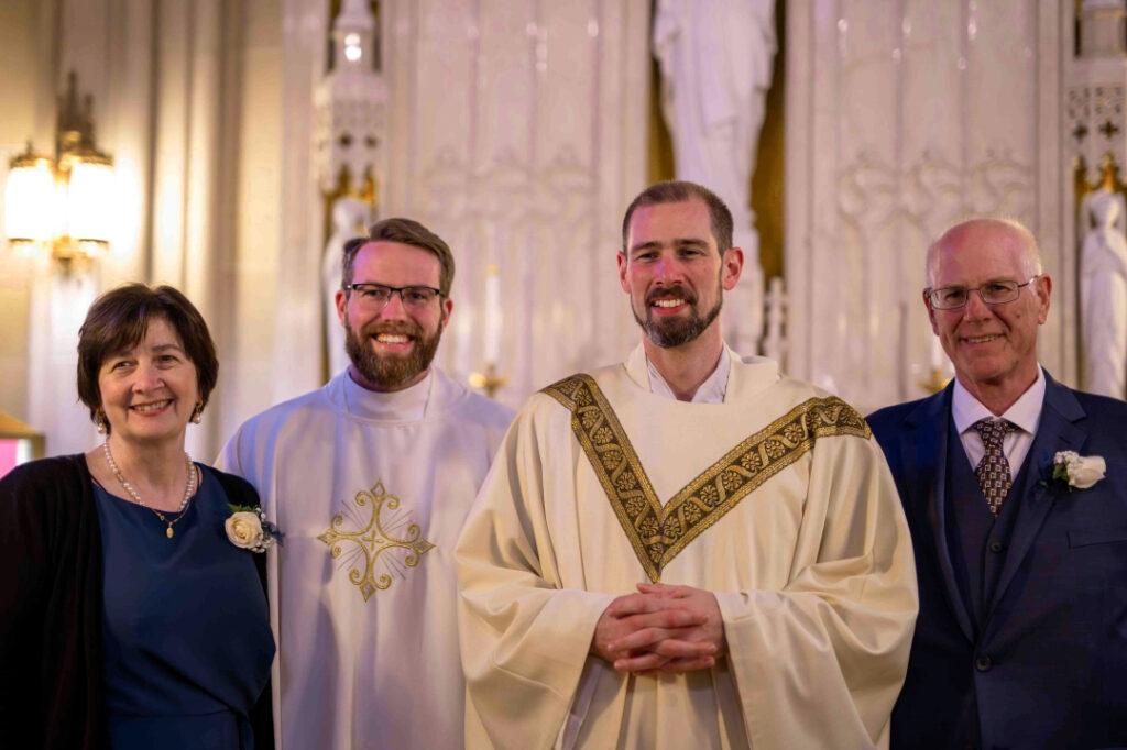 Bollinger family after ordination Mass