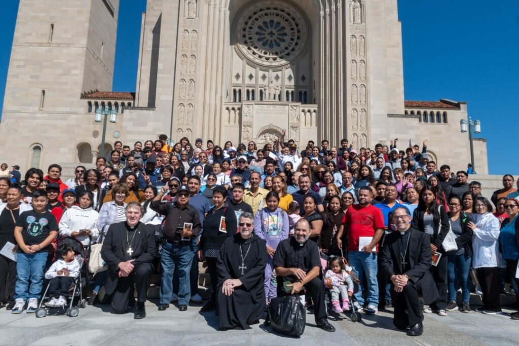 Arrival of pilgrims 2023 archdiocesan pilgrimage