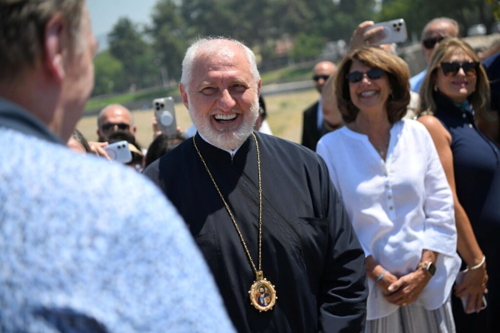 Archbishop Elpidophoros and Cardinal Tobin in Nicaea