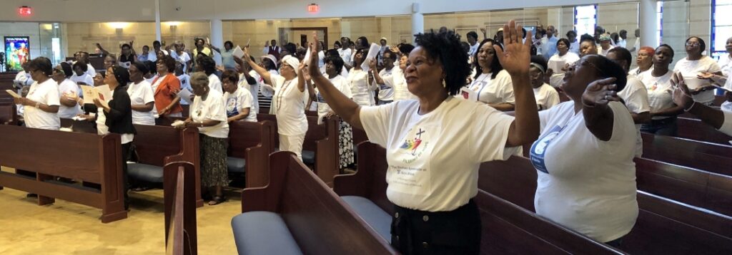 Worshippers at Haitian Apostolate Jubilee celebration