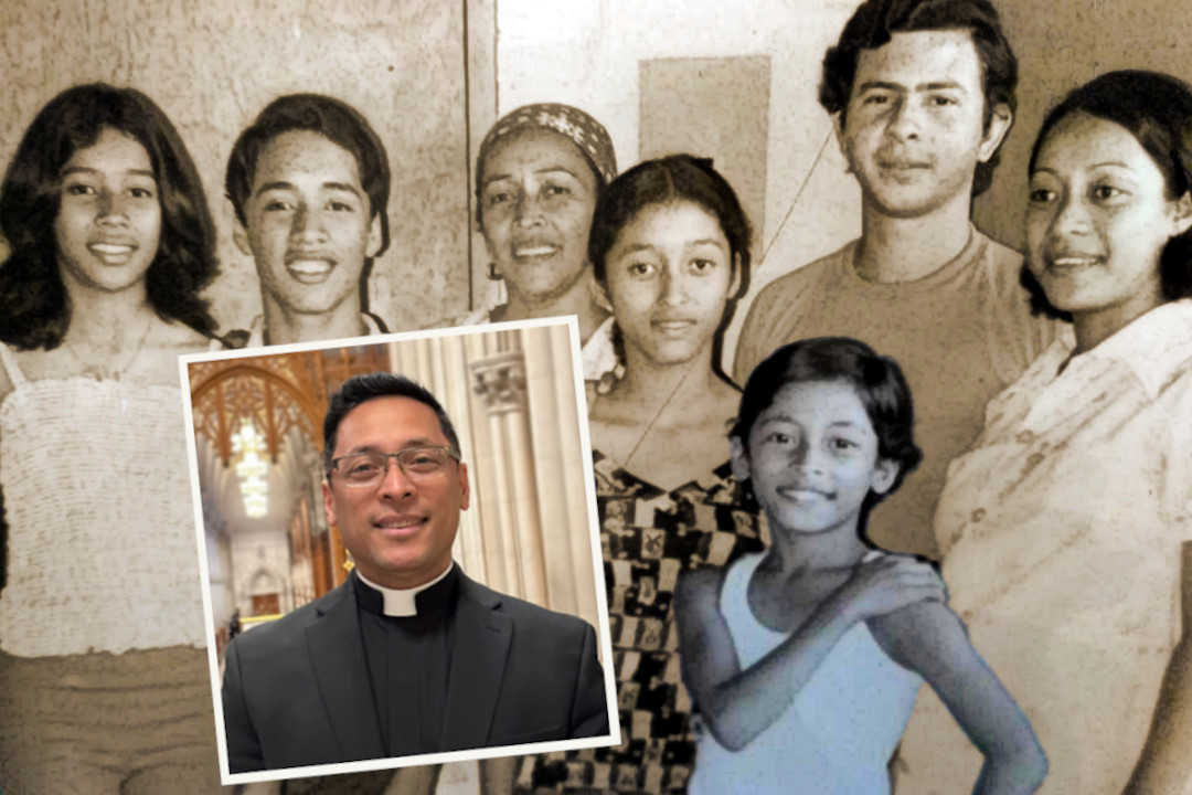 Bishop-elect Chau as a boy with his family