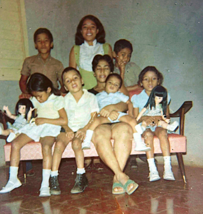 Bismarck Chau as an infant with family