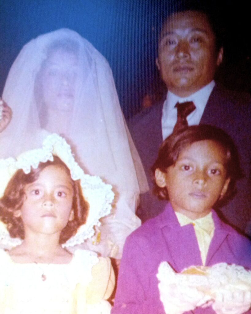 Bismarck Chau at sister's wedding