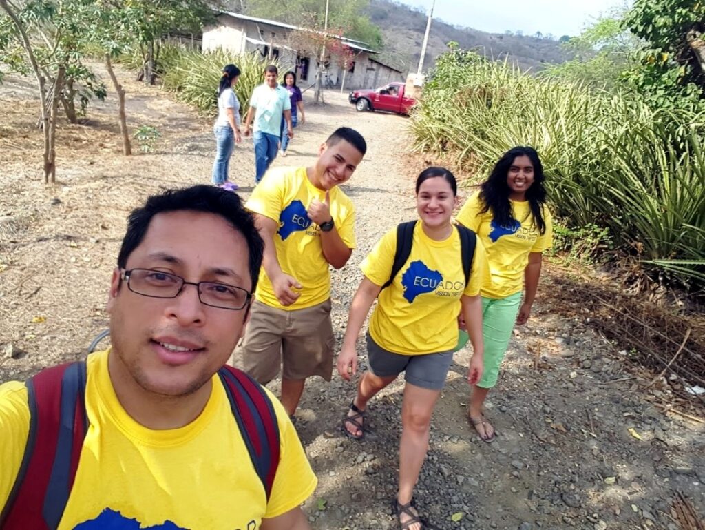 Fr. Bismarck Chau on mission with young people in Ecuador